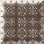 Płytki orientalny wzor Mainzu Hd Effects Dekor Metal Black 15x15 58163