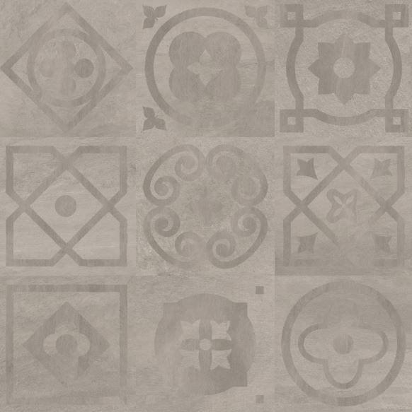 Gres kamień szary z żyłami patchwork Gardenia Orchidea Concept Stone Decor Grigio 80x80 93012