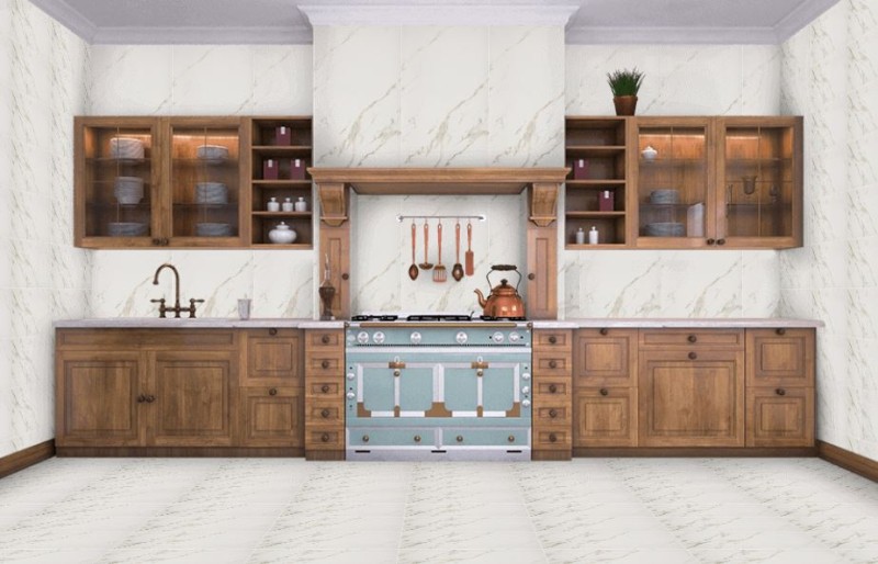 Gres podłogowy marmur biały złoty Casalgrande Padana Marmoker Statuario Oro mat 60x120 63361