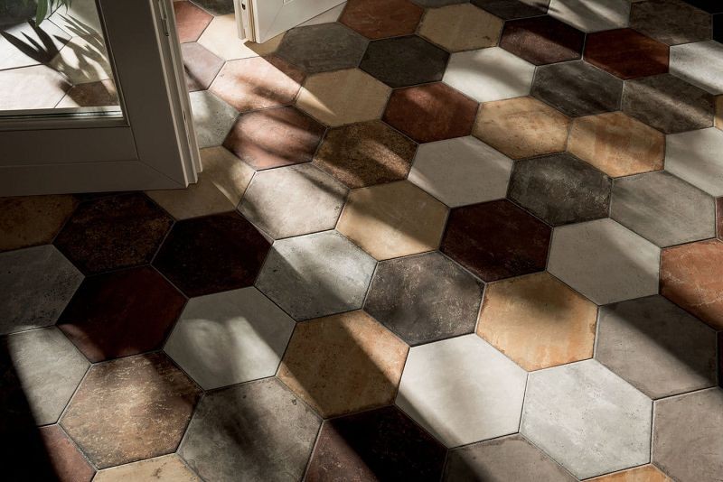 Marca Corona Bricklane Beige Esagona 25x21,6 0715 płytki heksagonalne 143008