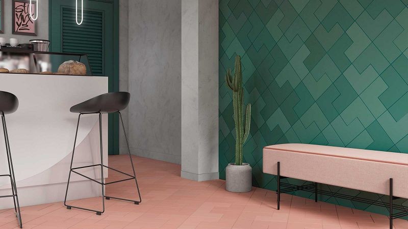 WOW Elle Floor Green 18,5x18,5 płytka gresowa 155743