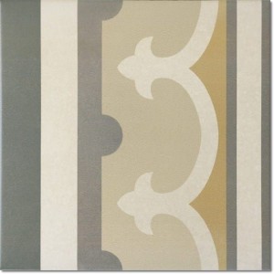 Equipe Caprice Burgundy Border 20x20 płytka gresowa