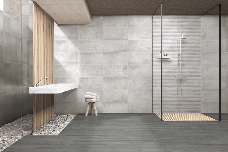 Keros London Gris 30x90 płytki ścienne imitujące beton 135797