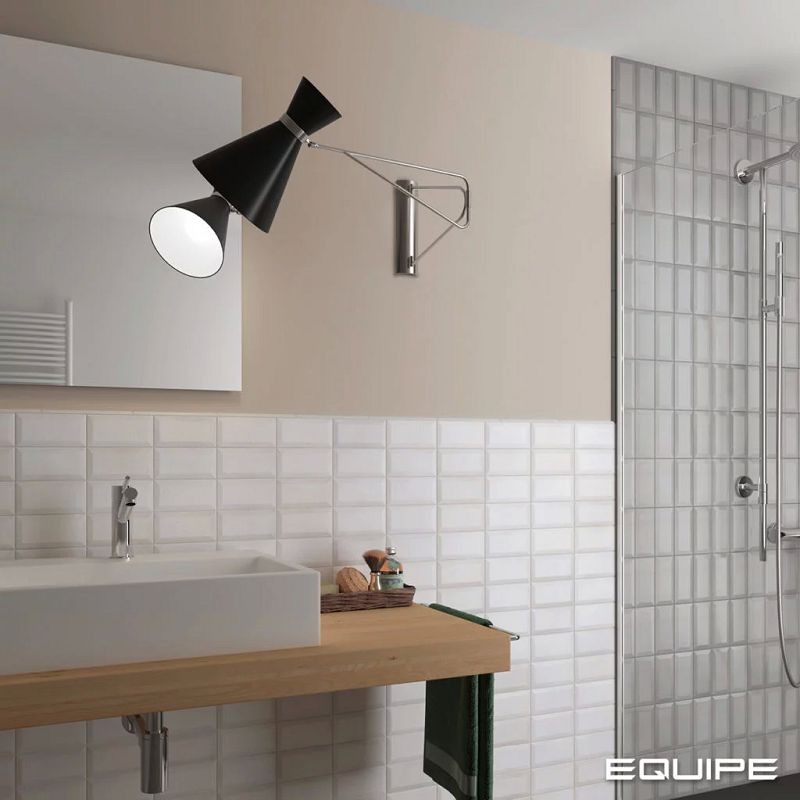 Equipe Memphis Misty Grey 10x10 płytki ścienne cegiełki 128236