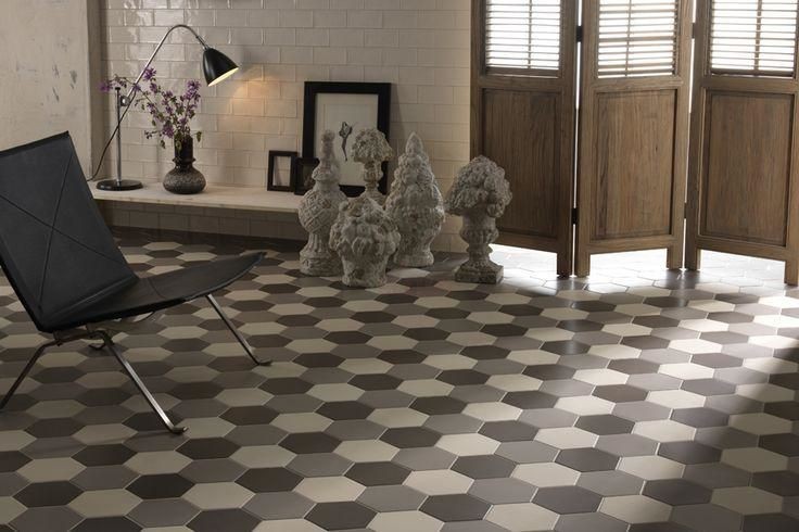 Equipe Hexatile Cement Black 17.5x20 płytka gresowa 127742