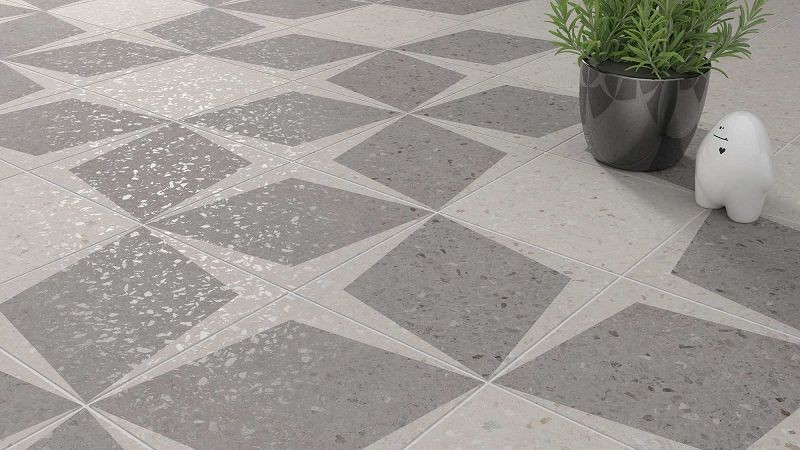 WOW Rhombus Decor Grey 18,5x18,5 płytka gresowa 162956