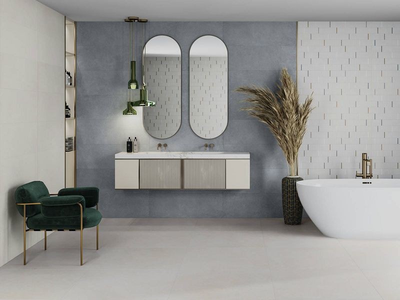 Saloni Sable Graphic Blanco 30,5x90 LGY500 płytki ścienne imitujące beton 151573