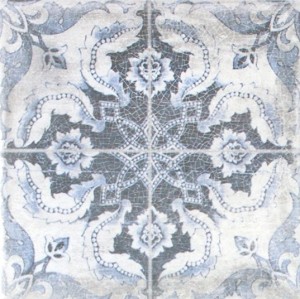 Płytki patchworkowe niebieskie Geotiles Marais 22,3x22,3 dms