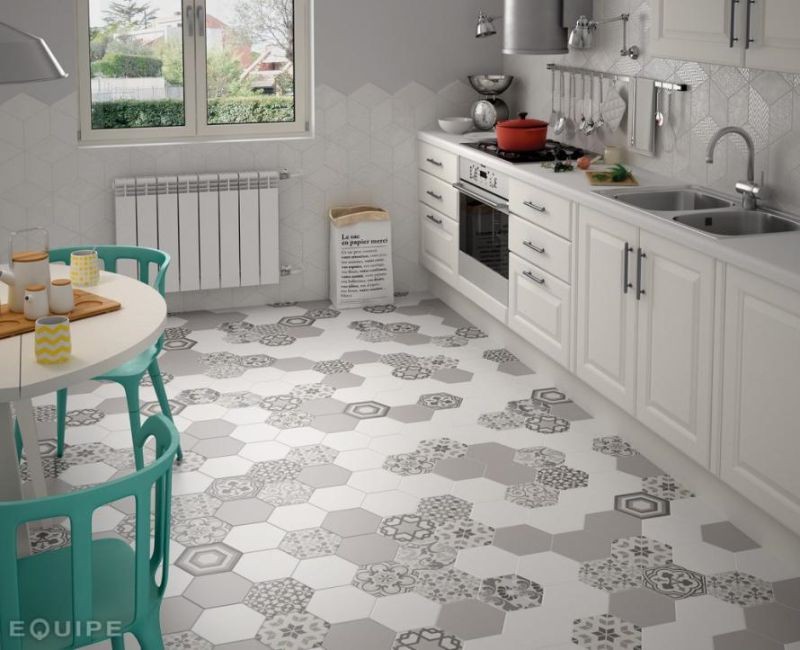 Equipe Hexatile Cement Grey 17,5x20 płytka gresowa 127754