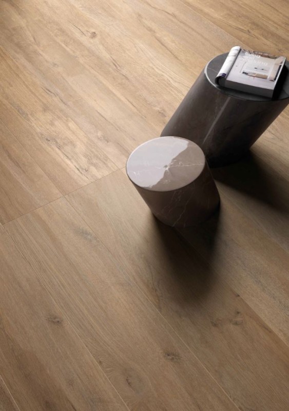 Gres wyrażna poztarzana struktura dąb brąz drewno Flaviker Cozy Brown PF60001078 20x120 78692
