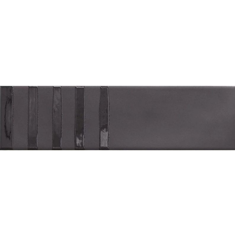 Equipe Wadi Decor Noir 6x30 płytki cegiełki dekoracyjne 128809