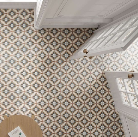 Płytki patchwork wzór klasyczny romby braz Peronda Fs Chester 45x45 dms 46149