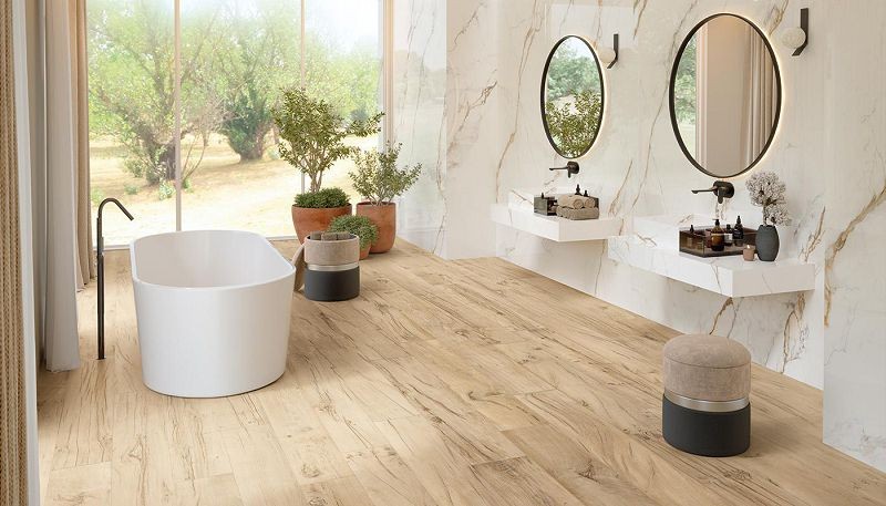 Emil Ceramica/Provenza Revival Almond Silktech Plus 20x120 ELHP płytki gresowe imitujące drewno 126539