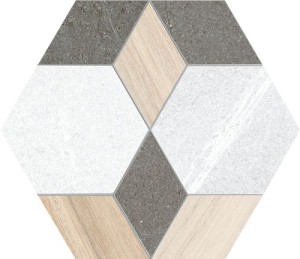Vives Seine Hexágono Mayeix Multicolor 23x26,6 płytki patchworkowe gresowe