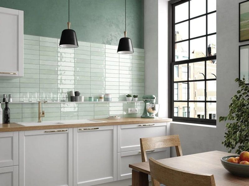 Equipe Tribeca Seaglass Mint 6x24,6 płytka ścienna cegiełka 128507