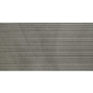 Italgraniti Shale Ash Ribbed 60x120 płytki ścienne imtujące kamień