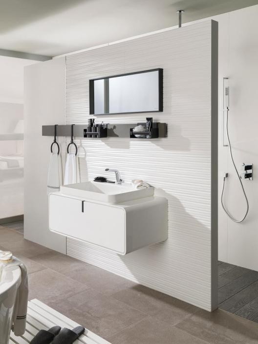 Płytki szare fale beton Porcelanosa Dover Modern Line Caliza P34707601 33,3x100 15086