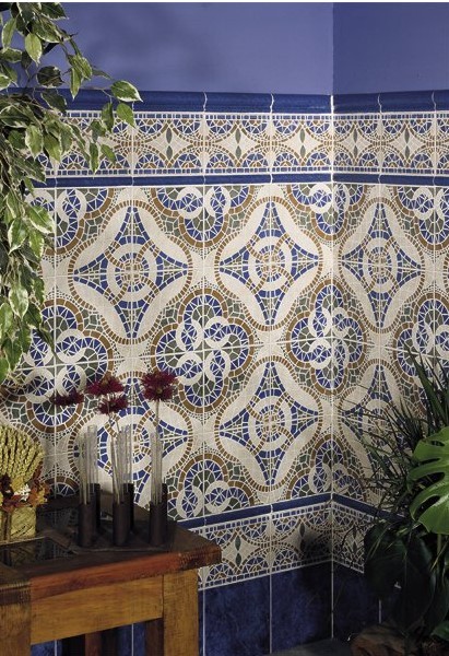 Cokoły ścienne niebieske Mainzu Zócalo Al-Andalus Aveiro Torelo litos Azul 3x20 58010