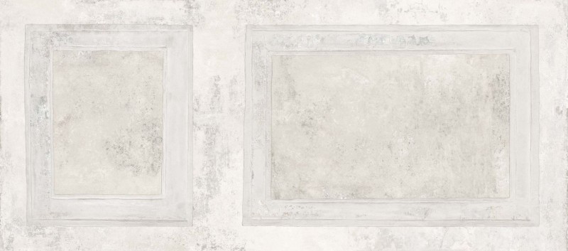 Płytki podłogowe spiek kwarcowy duże cienkie beton kamień biały przetarty ABK Ghost Boiserie Ivory Ret 120x280 88444