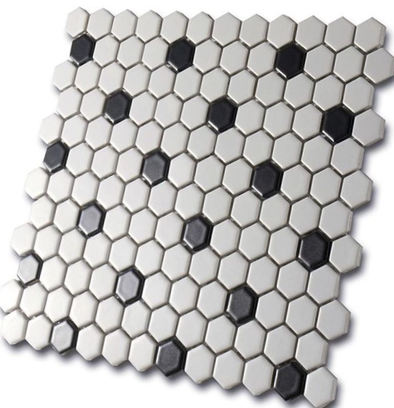 Mozaika Dekoracyjna 036049 Hexagon B&W Mat 26,0x30,0 104122