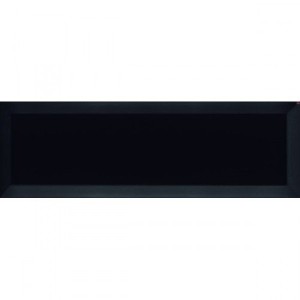 Fabresa Bevelled Negro Biselado Brillo 10x30 płytka ścienna