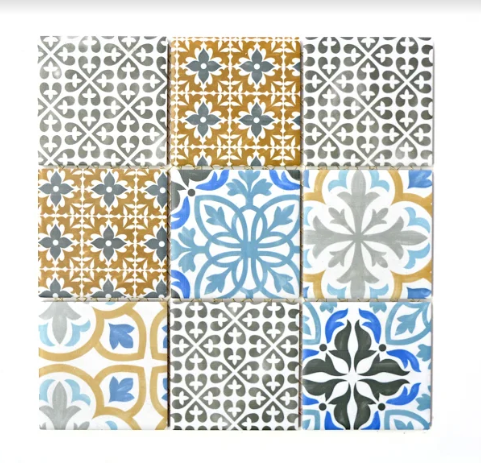 Mozaika patchwork kolorowy wzór kwadrat Metropol MM 1018 29,8 x 29,8 78773
