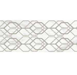 Marazzi Marbleplay Decoro Net White 30x90 M4PZ płytka ścienna