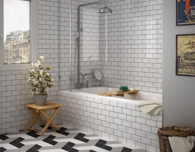 Płytki cegiełki biel małe matowe equipe Evolution Blanco mate 7.5x15 20324