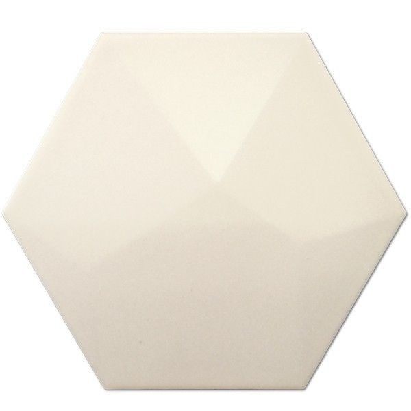 Antonus Heksagon Piramidal Crema Mate 17x15 płytka ścienna 108439