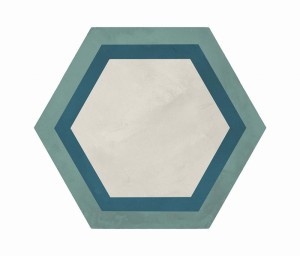 Marca Corona Terra Art Cornice Oceano/Cielo Esagona 25x21,6 I413 płytki heksagonalne