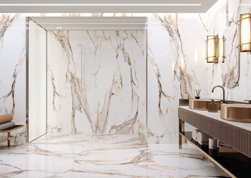 Calacatta Gold MATT 59,7x59,7 płytka imitująca biały marmur 118173