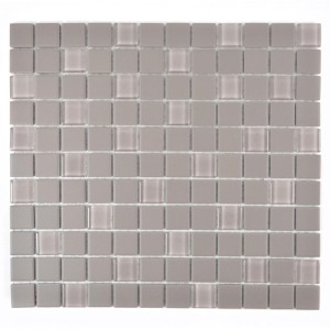 Mozaika mix gres szkło szary mały kwadrat Metropol MM 0865 32,6 x 30,0