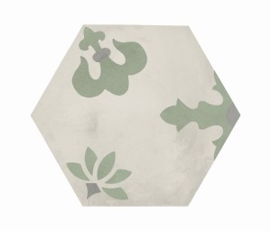 Marca Corona Terra Art Giglio Sabbia/Menta Esagona 25x21,6 I417 płytki heksagonalne