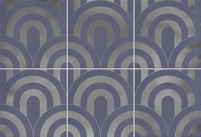 Vives Hanami Takada Indigo Plata 23x33,5 płytki ścienne 153373