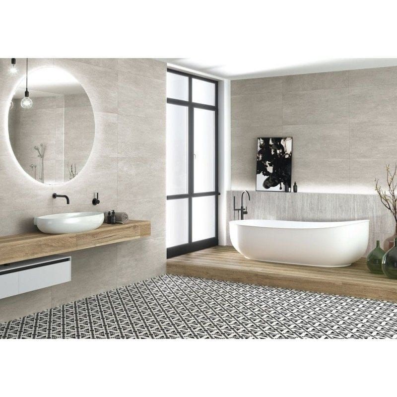 APE Wabi Sabi Stru Wabi Taupe Rect 60x60 płytki betonowe gresowe 112829