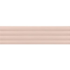 Equipe Costa Nova Onda Pink Stony Matt 5x20 płytki cegiełki dekoracyjne 3D