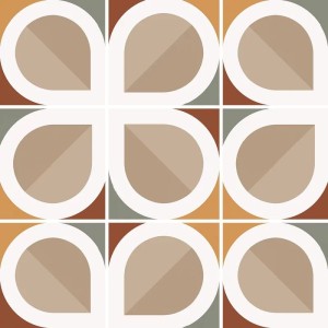 Equipe Bauhome Blatt Warm 20x20 płytki patchwork gresowe
