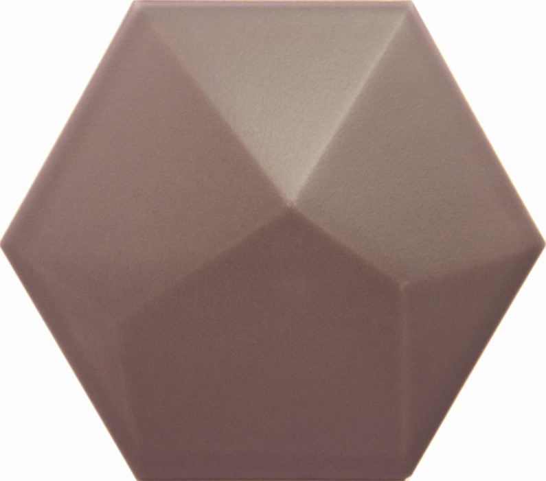 Płytki Heksagonalne 3D Decus Piramidal Grafito Mate 17x15 25235