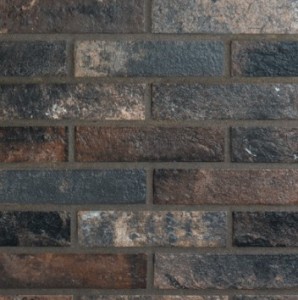 Gres-Cegła postarzana ciemny brąz Rondine Bristol Dark 6x25 tr,hb