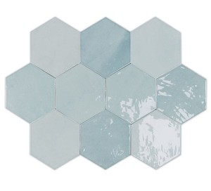 WOW Zellige Hexa Aqua 10,8x12,4 płytka heksagonalna