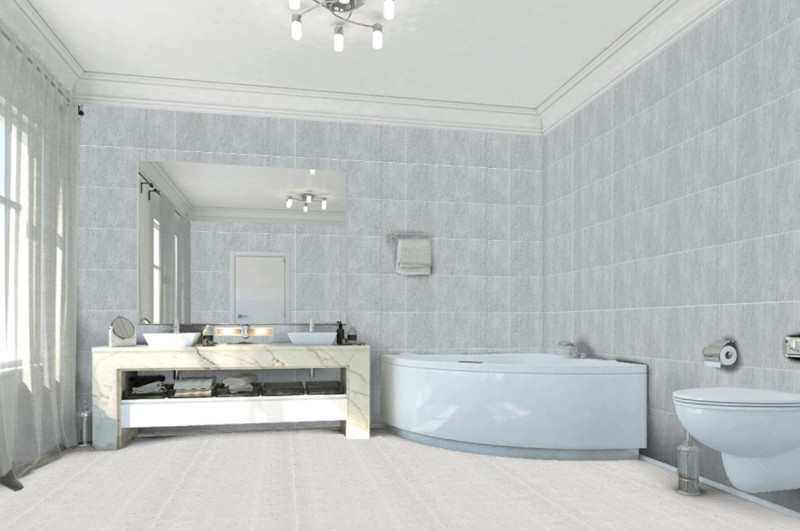 Porcelanosa Sena Acero 33.3x100 Płytki ścienne szary beton 14908