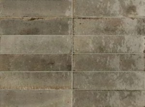 Płytki ciegiełki postarzane do łazienki brąz Marazzi Crogliolo Lume Greige M6RT 6x24