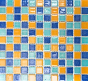 Mozaika mix pomarańcz niebieska granat Metropol MM 1017 33,0 x 30,2