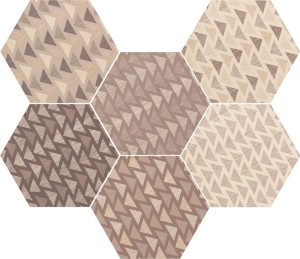 Płytki heksagonalne bez brąz Equipe Hexatile mate Lovely Colour 17.5X20