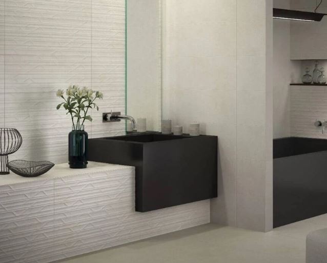 Płytki ścienne białe kamiń Saloni Way Blanco CFA500 30x90 83575