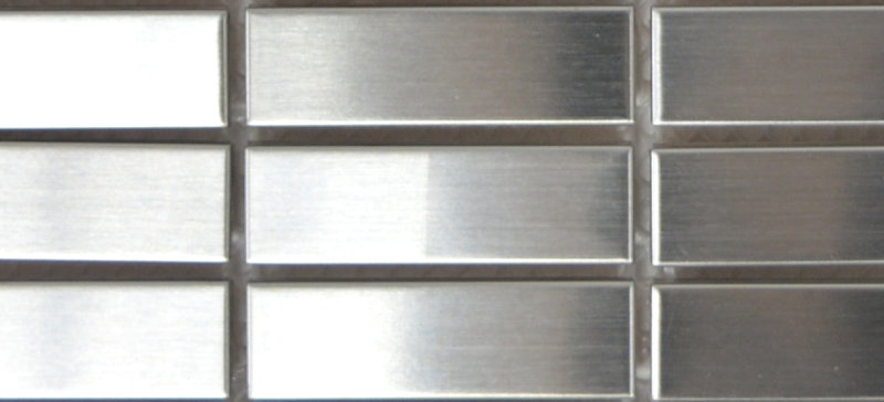 Mozaika aluminiowa srebrna prostokątna Metropol MM 0325 29,8 x 30,5 80860