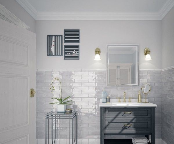 Equipe Splendours White 7,5x30 płytka ścienna 159051