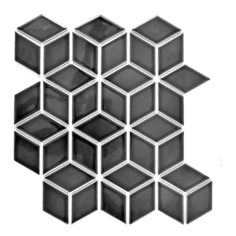 Mozaika czarna romb-heksagonal Metropol MM 0659 26,6 x 30,5 102689