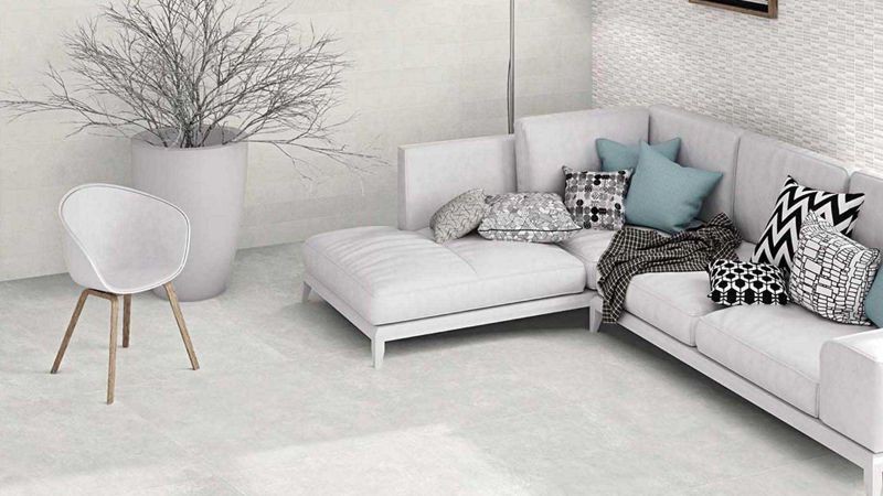 Emigres Metropoli Blanco Lappato 80x80 płytka gresowa imitująca beton 125669