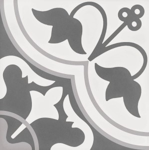 WOW Tradition Decor Grey 1 18,5x18,5 płytka gresowa